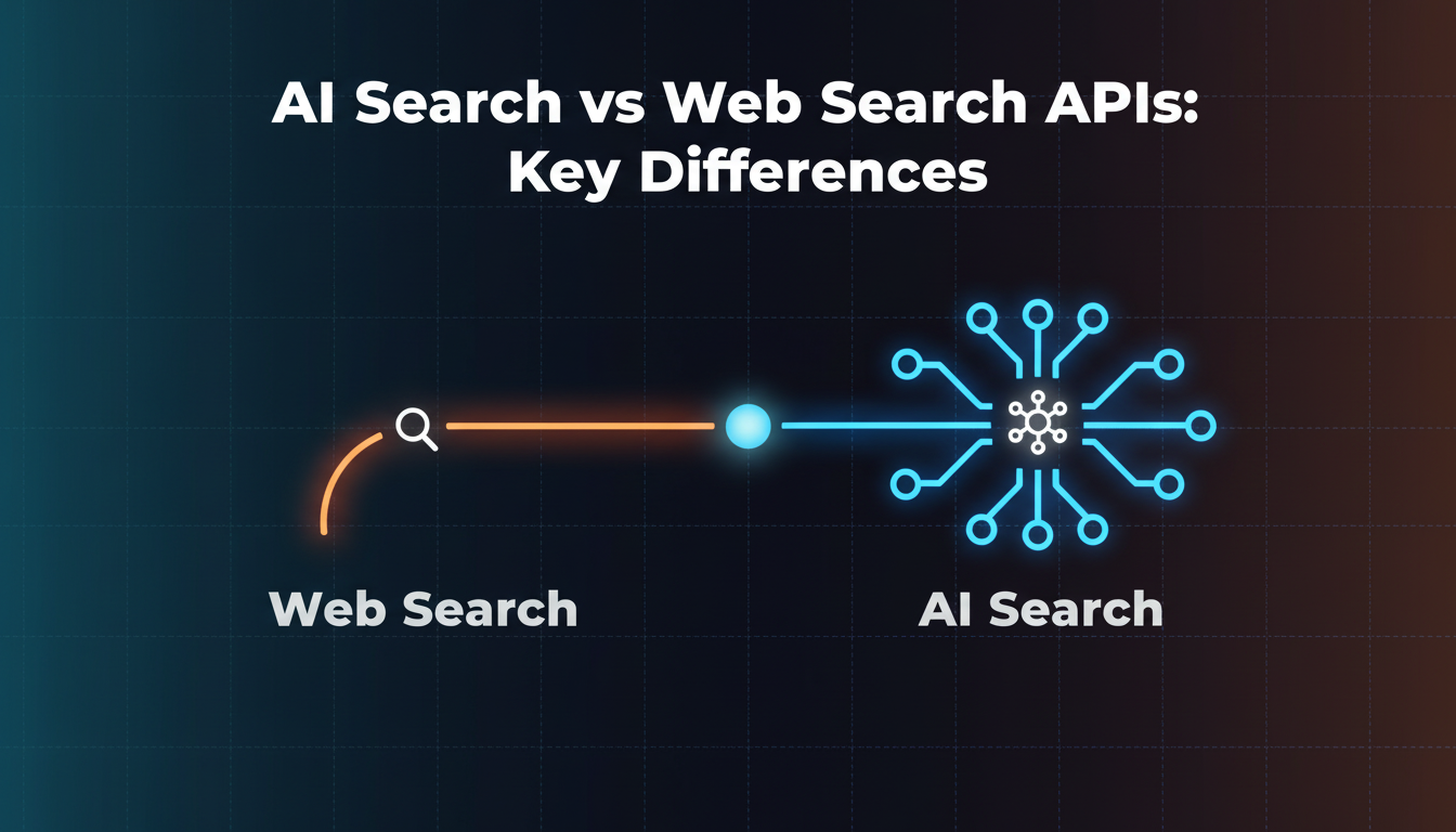 AI Search vs Web Search APIs: Key Differences